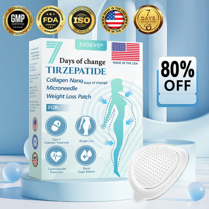 🔥Last Day 80% OFF🔥 ZVOEVO® SMGT-GLP-1 Tirzepatide & Collagen Nano Microneedle Weight Loss Patch | Targets Obesity, Loose Skin, High Blood Pressure, Diabetes, Fatty Liver, Joint Pain, Brain Fog, Low Energy, Body Aches, and More