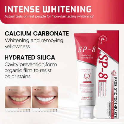 SP-8 Hydroxyapatite and Probiotic Whitening Toothpaste